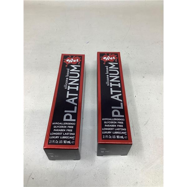 Wet Platinum Silicone Based Personal Lubricant 2X93ml