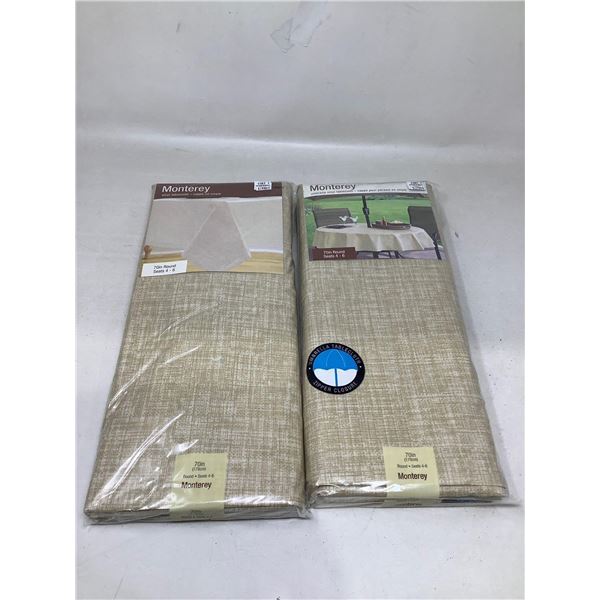 Monterey Vinyl Tablecloth  2 X 70" Round