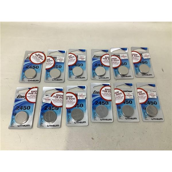 Energizer Lithium 2450 Button Batteries X12