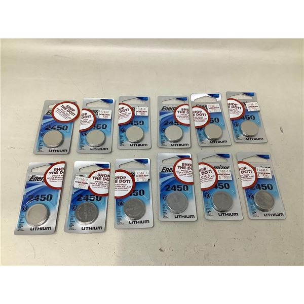 Energizer Lithium 2450 Button Batteries X12
