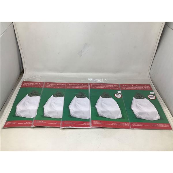 Christmas Tree Removal Bag  144" Circumfrence X 85" high Lot of 5