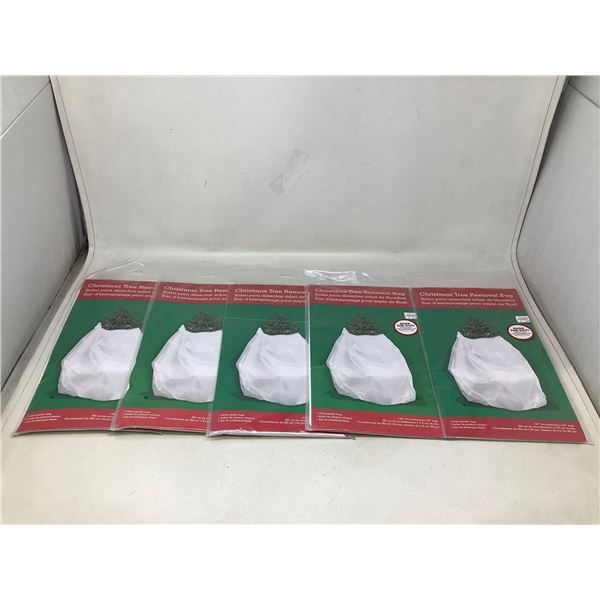 Christmas Tree Removal Bag 144" Circumfrence X 85" high Lot of 5