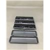 Image 1 : Cigar Case, Black & Silver, Single Button Release X4