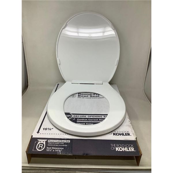 Kohler Round Front Toilet Seat 16 5/8" X 14 3/16" - White