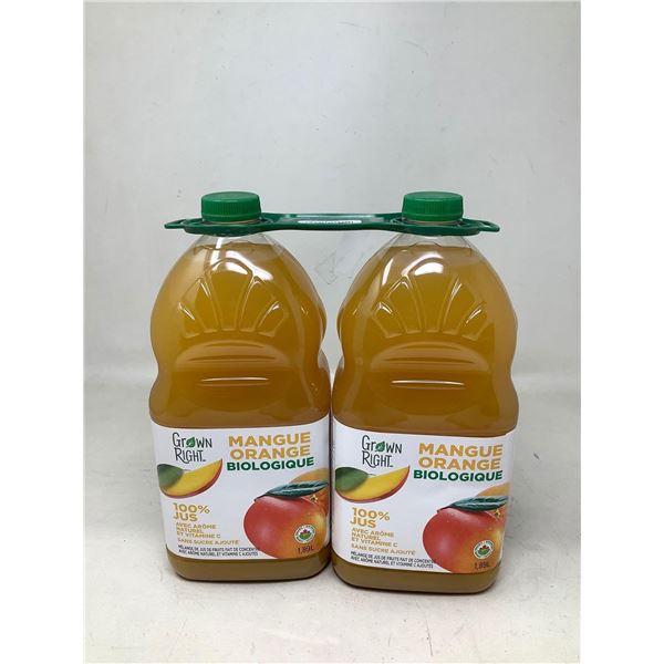 Grown Right, Organic Mango/Orange Juice 2X1.89L