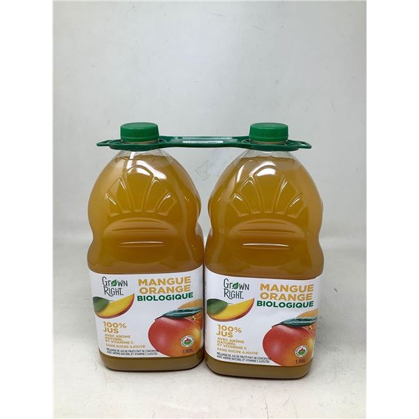 Grown Right, Organic Mango/Orange Juice 2X1.89L