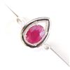 Image 3 : Silver Ruby(1ct) Ring (~Size 7)(Ring is resizable for $40) (~weight 3.05g), Suggested Retail Value $