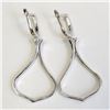 Image 4 : Silver Cubic Zirconia Earrings, Suggested Retail Value $200