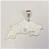 Image 2 : Silver Costrarica Map Pendant, Suggested Retail Value $100
