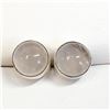 Image 1 : Silver Moonstone Earrings, Suggested Retail Value $80