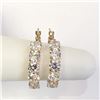 Image 4 : 9K Yellow Gold Cubic Zirconia Earrings, Made in Canada, Suggested Retail Value $600