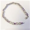 Image 3 : Silver Amethyst Bracelet, Suggested Retail Value $150