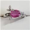 Image 4 : Silver Ruby(6.4ct) Ring, Pendant, Earring Set (~weight 7.96g), Suggested Retail Value $480