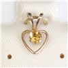 Image 1 : 10K Yellow Gold Citrine Pendant, Made in Canada, Suggested Retail Value $40