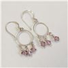 Image 2 : Silver Amethyst Earrings, Suggested Retail Value $100