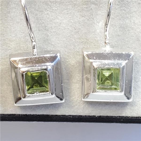 Silver Peridot Earrings, Suggested Retail Value $100