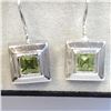 Image 1 : Silver Peridot Earrings, Suggested Retail Value $100