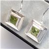 Image 2 : Silver Peridot Earrings, Suggested Retail Value $100