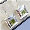 Image 3 : Silver Peridot Earrings, Suggested Retail Value $100