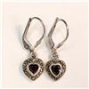 Image 1 : Silver Garnet Marcastie Earrings, Suggested Retail Value $100