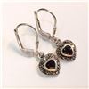 Image 2 : Silver Garnet Marcastie Earrings, Suggested Retail Value $100