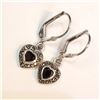 Image 3 : Silver Garnet Marcastie Earrings, Suggested Retail Value $100
