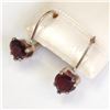 Image 3 : Silver Garnet(1.35ct) Earrings, Suggested Retail Value $60