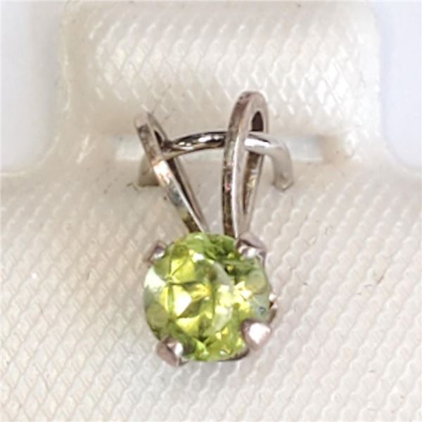 Silver Peridot(0.3ct) Pendant, Suggested Retail Value $60