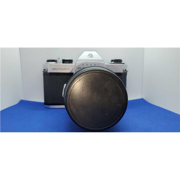 Pentax Asahi Spotmatic SP II Serial #5206372 35mm Camera with Autop rikenon 2.8 f+135mm zoom lens