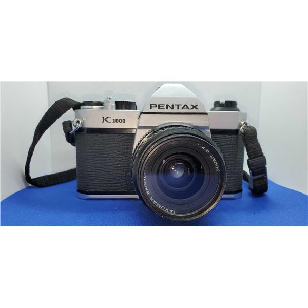Pentax K1000 35 mm Camera with Takumar Bayonet 1:2.8/28mm Lens