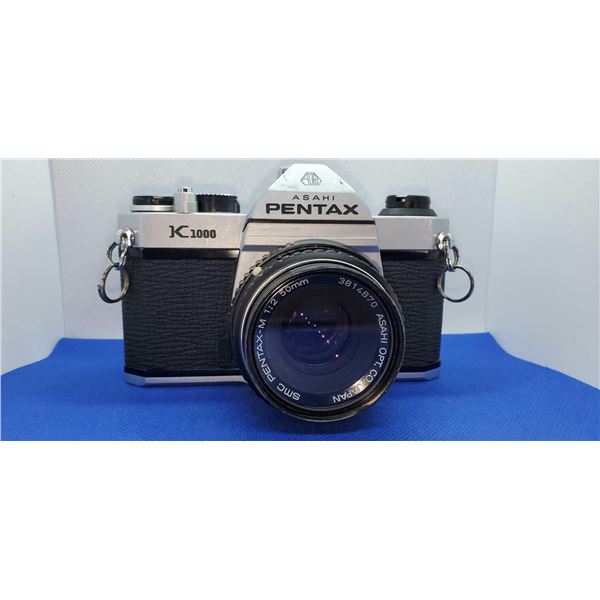 Pentax Asahi K 1000 35 mm Camera with Pentax-M 1:2/50mm Lens