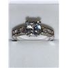 Image 2 : Equisite Ladies .925 Silver 1.0 carat Solitaire princess cut engagement ring