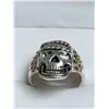 Image 3 : Mens Biker Silver Skull Ring size 10 - ghost rider