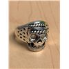 Image 4 : Mens Biker Silver Skull Ring size 10 - ghost rider