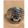 Image 7 : Mens Biker Silver Skull Ring size 10 - ghost rider