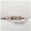 Image 1 : 10K Rose Gold Diamond (0.2Ct,Si1-2,G-I) Ring (~Size 7 (~length inches) (~weight 1.24g), Made in Cana