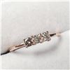 Image 2 : 10K Rose Gold Diamond (0.2Ct,Si1-2,G-I) Ring (~Size 7 (~length inches) (~weight 1.24g), Made in Cana