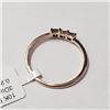 Image 4 : 10K Rose Gold Diamond (0.2Ct,Si1-2,G-I) Ring (~Size 7 (~length inches) (~weight 1.24g), Made in Cana