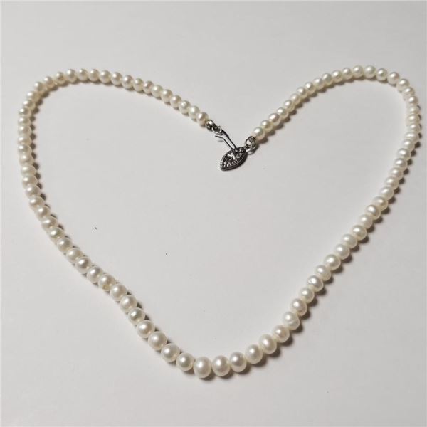 Silver Fresh Water Pearl 16 Necklace , Suggested Retail Value $80