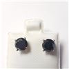 Image 1 : 14K White Gold Black Diamond(1.75ct) Earrings (~Size )(Ring is resizable for $40) (~length inches) (