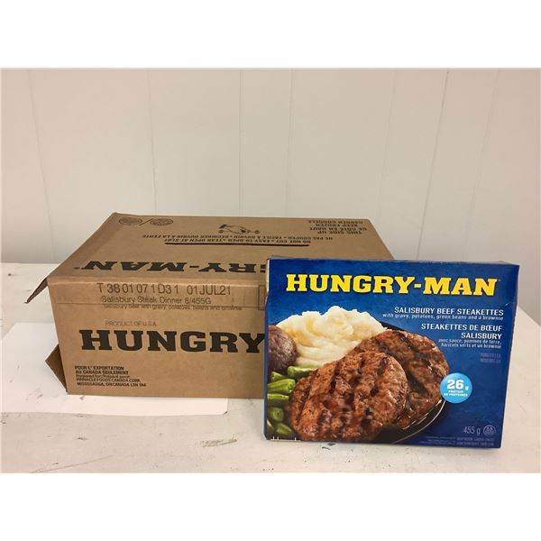 Hungry Man Salisbury Steak Dinners case lot 8 x 455g