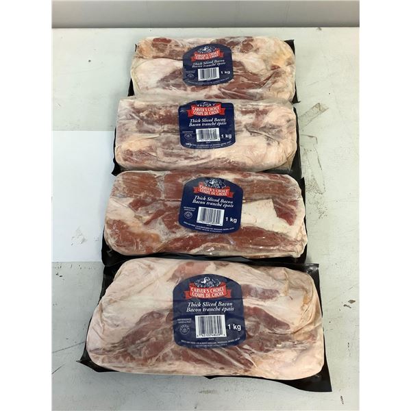 Carvers Choice thick cut bacon lot of 4 x 1kg