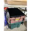 Image 1 : Lot of 3 Storage Totes w/ Lids