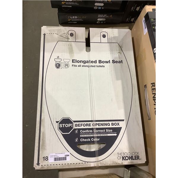 Kohler Elongated Toilet Bowl Seat (18 5/8in)