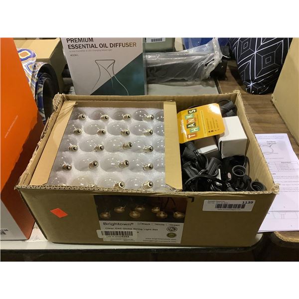 Brightown Clear G40 Globe String Light Set