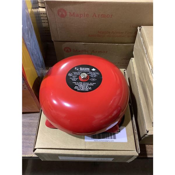 System Sensor 6in Fire Alarm Bell - Model: SSM24-6A