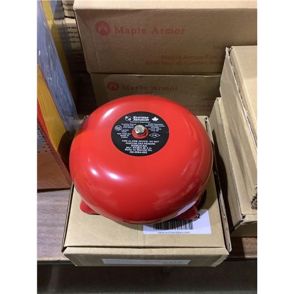 System Sensor 6in Fire Alarm Bell - Model: SSM24-6A