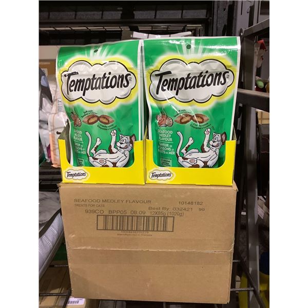 Case of Temptations Seafood Medley Cat Treats (12 x 85g)
