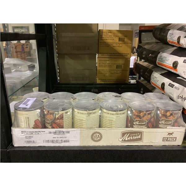 Merrick Grain Free Chunky Stew Big-Texas Steak Tips Dinner Recipe Wet Dog Food (12 x 360g)