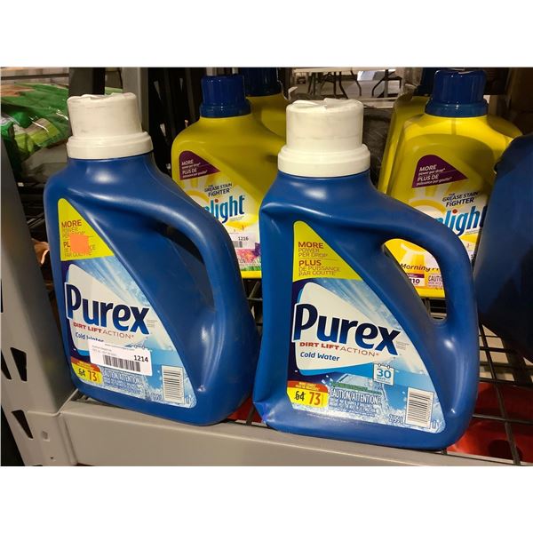 Purex Cold Water Liquid Laundry Detergent (2.95L) Lot of 2
